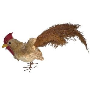 Unique Dried Foliage Rooster - Rustic Farmhouse Style Decor